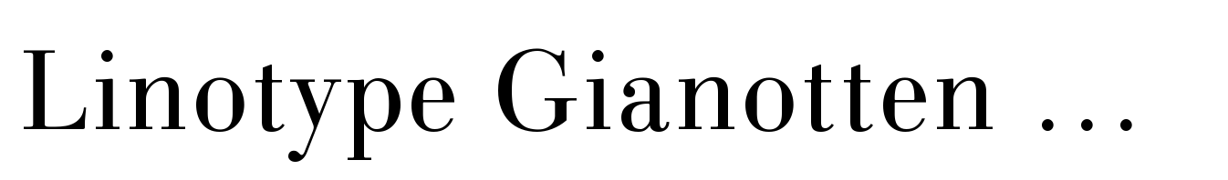 Linotype Gianotten Light